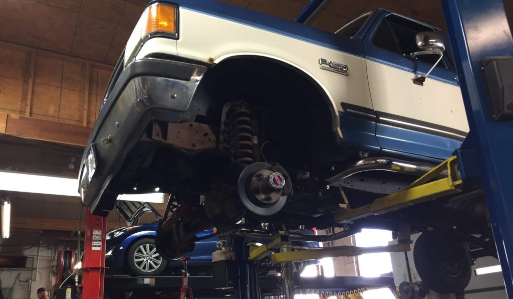 Global Automotive Mechanics working on F150 Truck: Bealeton VA Auto Repair Services
