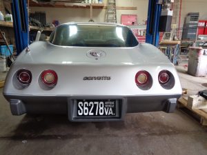 Complete Vehicle Restoration: Corvette back at Hamilton's Auto Body in Bealeton VA