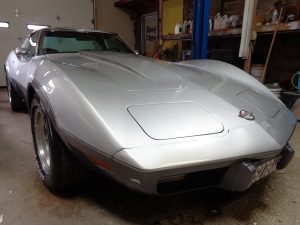 Vehicle Restoration Corvette at Hamilton's Auto Body Shop in Bealeton VA in Fauquier County