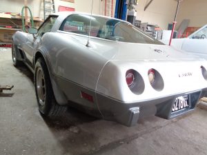 Complete Vehicle Restoration: Corvette at Hamilton's Auto Body Shop near Bealeton VA