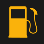 low fuel warning light