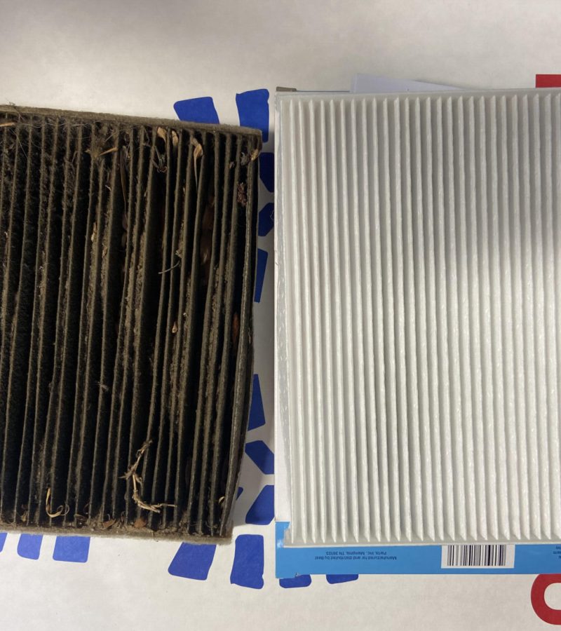 Dirty vs clean filter